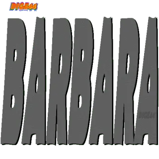 🥲 7ecf79ed BARBARA имя, Барбара, мультфильм whatsapp sticker