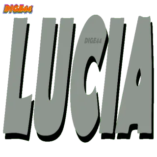 🤬 875c19a7 LUCIA имя, люсия, стикер, серый whatsapp sticker