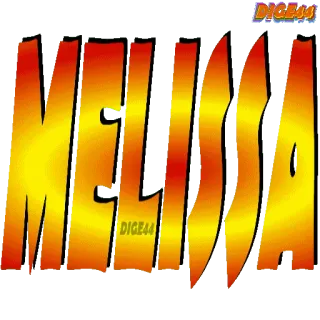 🥵 b7998410 MELISSA Имя, Мелисса, Наклейка whatsapp sticker