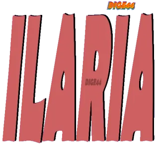 😫 bcd1d4db ILARIA Имя, Илария, Текст whatsapp sticker