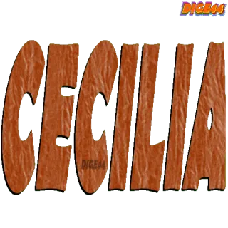 😉 cfa17b8a Cecilia Имя, Сесилия, Текст, Типография whatsapp sticker