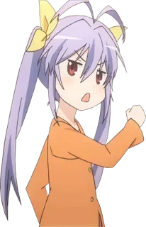 😶 16789975 Anime, Dessin animé, Fille, Bouder, En colère, Personnage telegram sticker