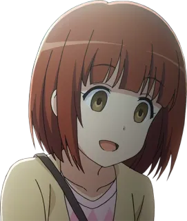 😨 49d78b9c Anime, Femme, Fille, Personnage, Sourire, Dessin animé telegram sticker