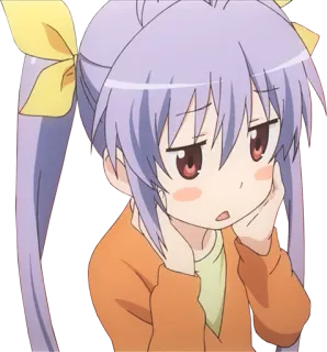 😨 640d77bd Anime, Fille, Personnage telegram sticker