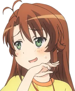 😂 c644334d Anime, Dessin animé, Personnage, Fille, Illustration, Manga telegram sticker