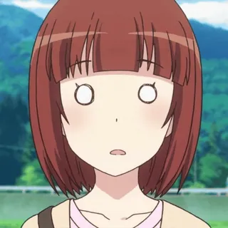 😯 827628b9 anime, garota, chocada, confusa, desenho animado whatsapp sticker