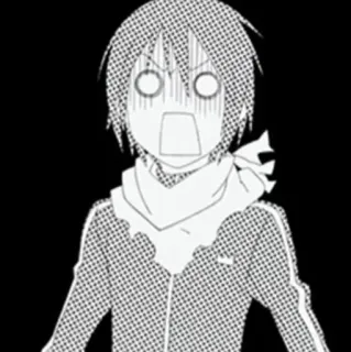 💈 431b6760 anime, manga, impactado, dibujos animados, retrato, sorpresa, cara telegram sticker