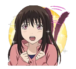 😃 6d4fc4e5 Anime, Ragazza, Cartone animato, Carino, Kawaii whatsapp sticker