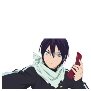 📱 5dd25fa6 Yato Noragami Anime, Yato, Noragami, Dieu, Animation japonaise, Personnage telegram sticker