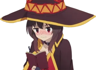 😳 705c1f2a Megumin Konosuba อนิเมะ, น่ารัก, ผู้หญิง, พ่อมด, เมกุมิน, Konosuba telegram sticker
