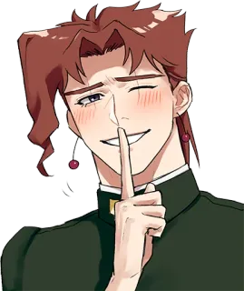 Noriaki Kakyouin (JJBA) @keiriststicks whatsapp stickers