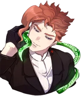 Noriaki Kakyouin (JJBA) @keiriststicks whatsapp stickers