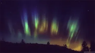 ✨ 2c261d84 северное сияние, полярное сияние, ночное небо, природа, пейзаж, астрономия telegram sticker