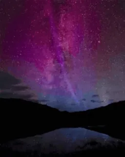 ✨ 8b009c47 небо, звезды, природа, пейзаж, ночь, фиолетовый telegram sticker
