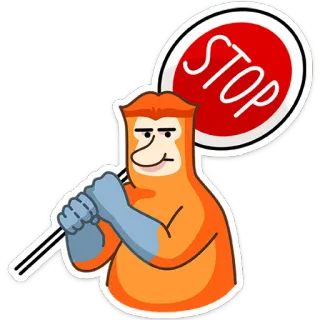 ⛔️ 6f7a7242 STOP Stopp, Warnung, Schild, Verkehr, Straße telegram sticker