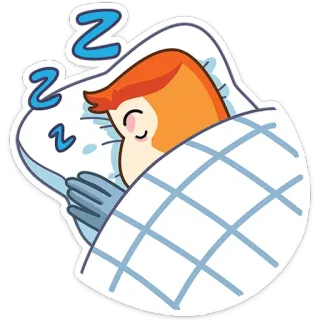 😴 f3c6d02e schlafen, schläfrig, Traum, zzz, Nickerchen, Ruhe telegram sticker