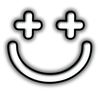 😙 bb930ef8 微笑, 快乐, 表情符号, 卡通, 十字, 眼睛, 嘴巴 telegram sticker