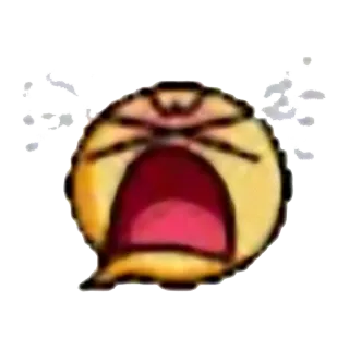 😭 ba6b0f0c 哭泣, 表情符号, 沮丧, 伤心, 生气 telegram sticker