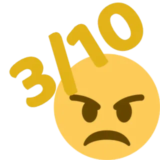 😠 b388a4d5 310 Emoji, Bravo, Números, Amarelo, Expressão whatsapp sticker