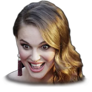 🤑 a2a626bc portret, kobieta, twarz, osoba, uśmiech, wyraz telegram sticker