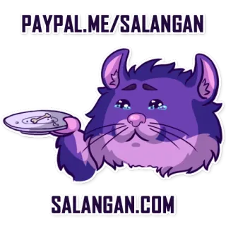 🆔 8fd688ae PAYPAL.ME/SALANGAN
SALANGAN!.COM แมว, การ์ตูน, Paypal, สลังกัน, เงิน, บริจาค telegram sticker