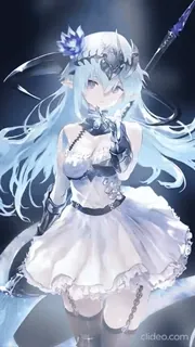 ✨ 9c169d02 アニメの女の子, ファンタジー, エルフ, 指のジェスチャー, デジタルアート telegram sticker