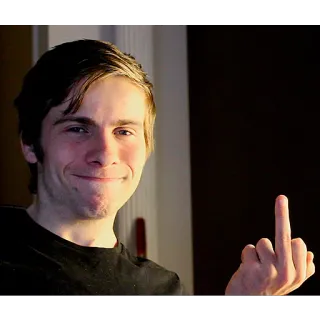 🖕 46e5dd17 中指, 侮辱, 無礼, 挑発, 不快 telegram sticker