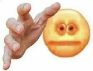 😎 a178052e 絵文字, ミーム, 手, 掴む, 届く, ネットカルチャー, ユーモア telegram sticker