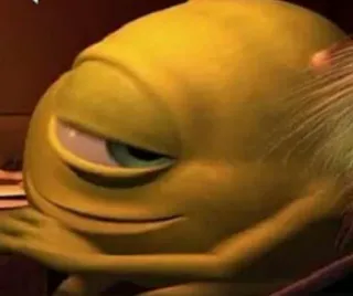 😏 aa81f9c1 Mike Wazowski Monsters, Inc. マイク・ワゾウスキ, モンスターズ・インク, ディズニー, ピクサー, アニメ, アニメーション, 面白い, キャラクター telegram sticker