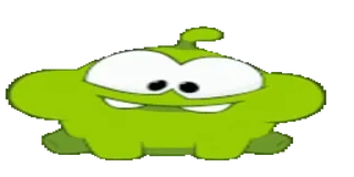 🤤 c9db3f40 Om Nom Cut the Rope Om Nom, 割绳子, 绿色怪物, 游戏, 贴纸, 可爱, 卡通 telegram sticker