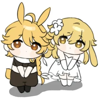 🏖 05d5b784 Aether Anime, Arte digitale, Cartone animato, Illustrazione, Personaggio, Carino telegram sticker