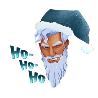 😏 bcd810ea Santa Claus Ho-ho-ho natal, santa, liburan, ho-ho-ho, meriah, musim dingin, perayaan whatsapp sticker