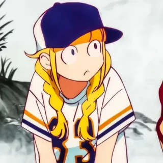 🥺 a722170e anime, cartoon, girl, hat, cute whatsapp sticker