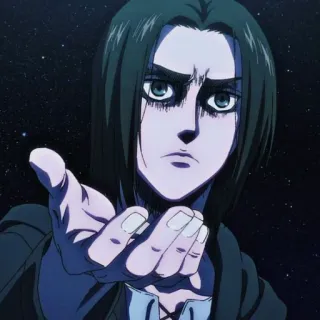 🍥 dcb41c3b Eren Yeager Attack on Titan Anime, Ataque a los Titanes, Eren Yeager, Shingeki no Kyojin, Personaje, Manga whatsapp sticker