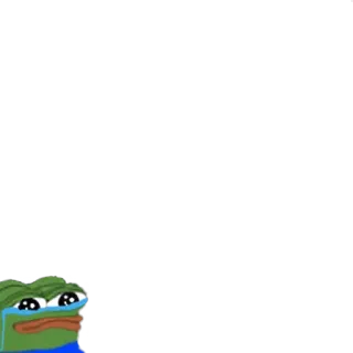 😶 b29da0f3 Pepe the Frog pepe, rã, meme, chorando whatsapp sticker