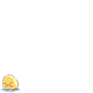 😭 de852b78 chorando, triste, lágrimas, emocional, desenho animado, isolado, pintinho amarelo whatsapp sticker