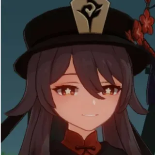 🖤 77f145e5 Hu Tao Genshin Impact Anime, Dziewczyna, Gra wideo, Słodkie, Genshin whatsapp sticker