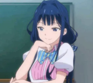 🖇 49cf9a31 Anime, Dziewczyna, Uczennica, Słodkie, Postać telegram sticker