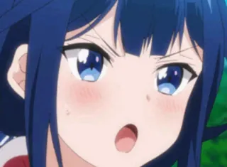 🖇 7d678ccf anime, dziewczyna, kreskówka, wyraz, zszokowany, zaskoczenie, słodki telegram sticker