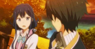 🖇 88f63910 Anime, Postacie, Szkoła, Dziewczyna, Chłopak telegram sticker