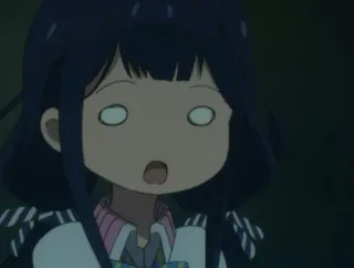 🖇 b3b579ca Anime, Zaskoczony, Zszokowany, Kreskówka, Dziewczyna, Wyraz telegram sticker