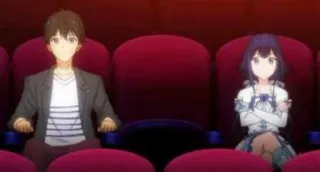 🖇 ec7b0410 Anime, Teatr, Para, Siedzenie, Krzesła, Film, Randka telegram sticker