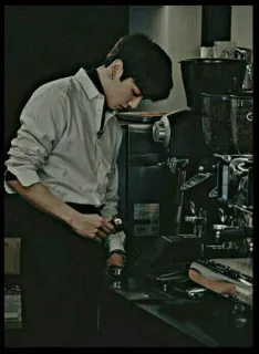 🎼 1e46b006 barista, coffee, cafe, restaurant, beverage, drink, waiter telegram sticker