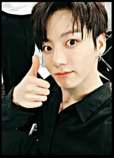 👽 288fddd8 Jungkook kpop, music, singer, artist, thumbs up telegram sticker