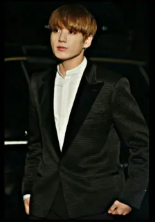 👽 563802ab Jungkook Jungkook, BTS, K-Pop, singer, idol, male, portrait, suit telegram sticker