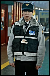 ™ 7b35d5bc 경찰 police officer, korean police, uniform telegram sticker
