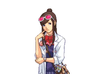 🤔 cc41800c Ema Skye Ace Attorney anime, scientist, investigation, character, game, smart, girl telegram sticker