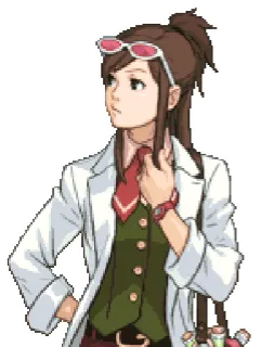 😒 397079d2 Mia Fey Ace Attorney Mia Fey, Ace Attorney, Jeu vidéo, Anime, Avocat whatsapp sticker