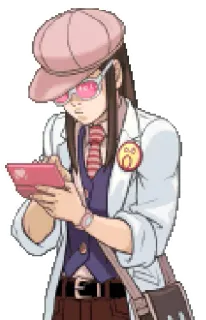 💻 92795f7e Anime, Gaming, Femme, Scientifique, Rose, Dessin animé whatsapp sticker