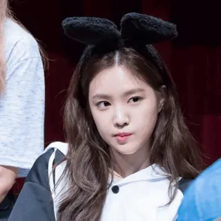 🦄 0e704493 ผู้หญิง, หูกระต่าย, น่ารัก, คน, เกาหลี whatsapp sticker